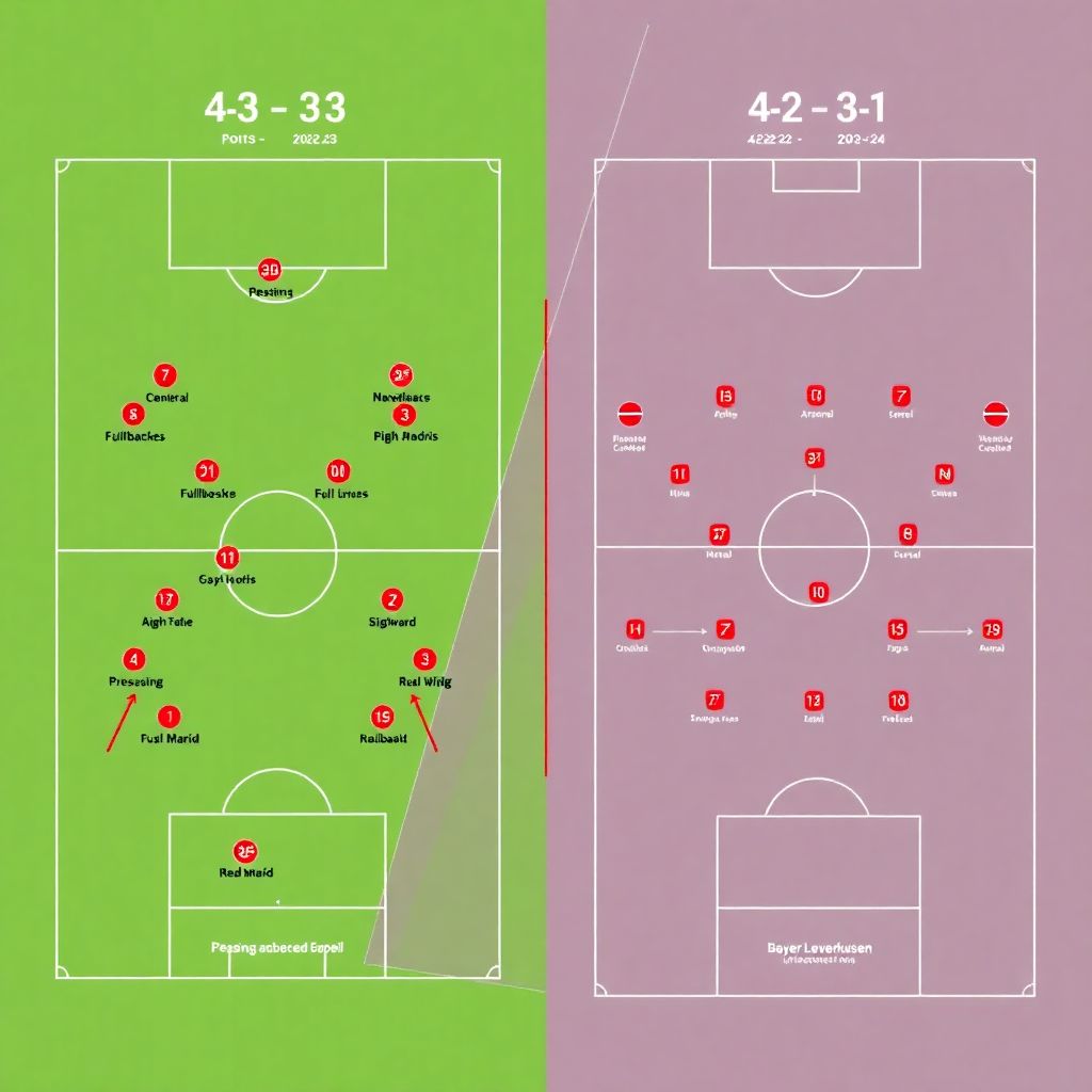 Сравнение тактик 4-3-3 и 4-2-3-1 на примерах лучших сезонов команд