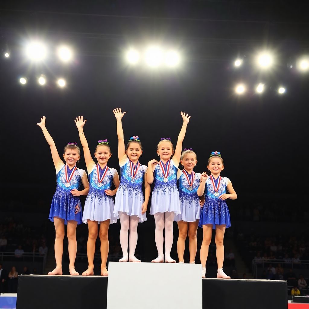 Фото триумфа «Небесной грации» на чемпионате России по художественной гимнастике
